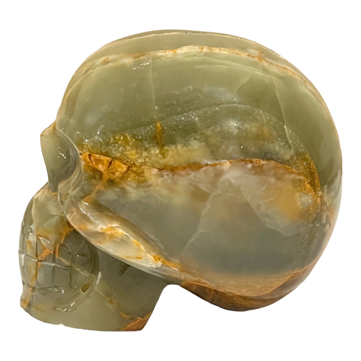 Skull (Green Calcite)