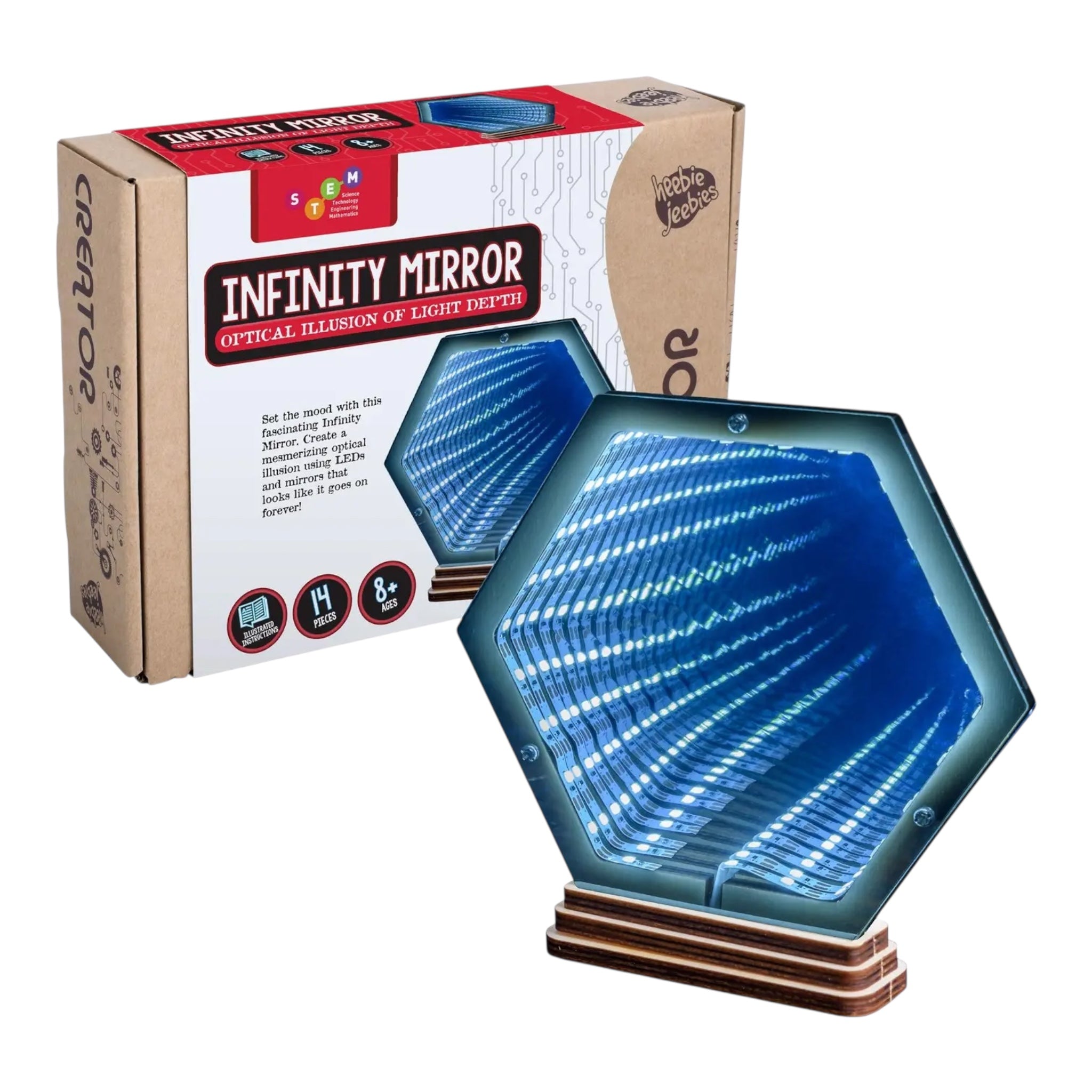 Infinity Mirror Kit by Heebie Jeebies - STEM Project – Tyrannostorus