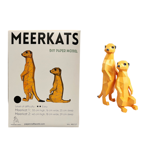 PaperCraft 3D Model (Meerkats)