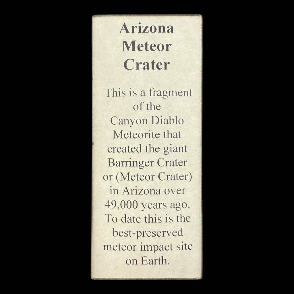 Arizona Crater Meteorite