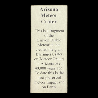 Arizona Crater Meteorite