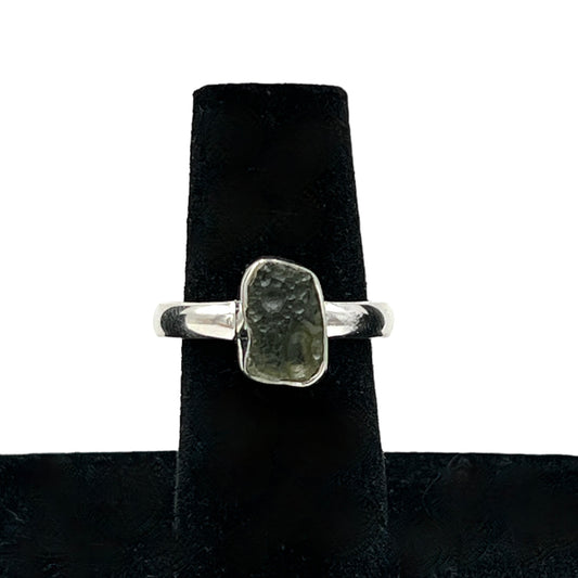 Moldavite Ring (Size 11)