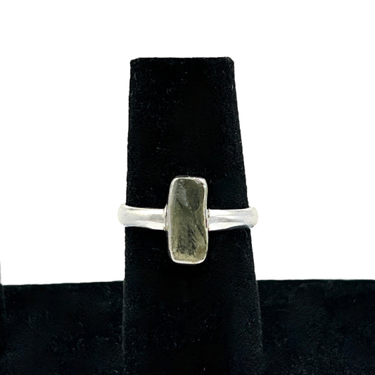 Moldavite Ring (Size 8)