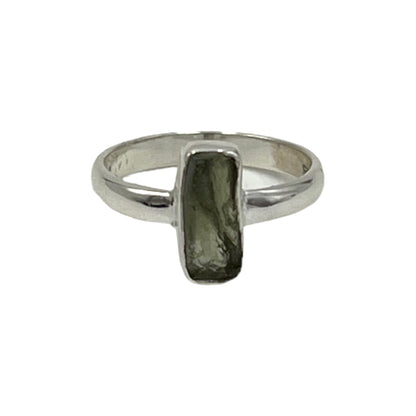 Moldavite Ring (Size 8)