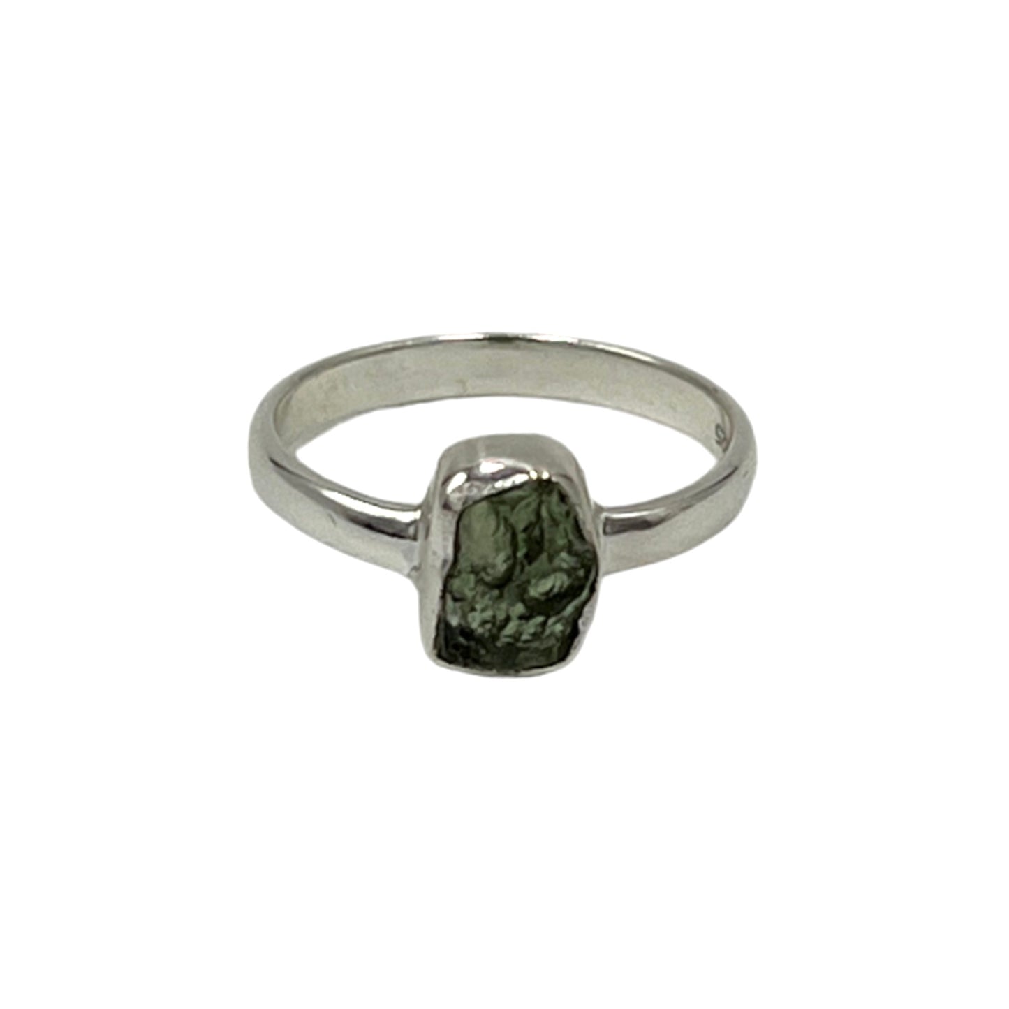 Moldavite Ring (Size 8)