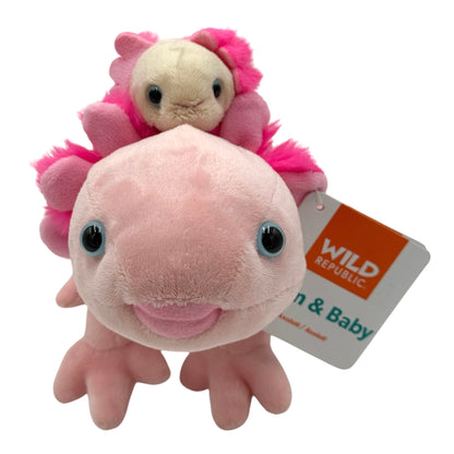 Mom and Baby Axolotl Plush