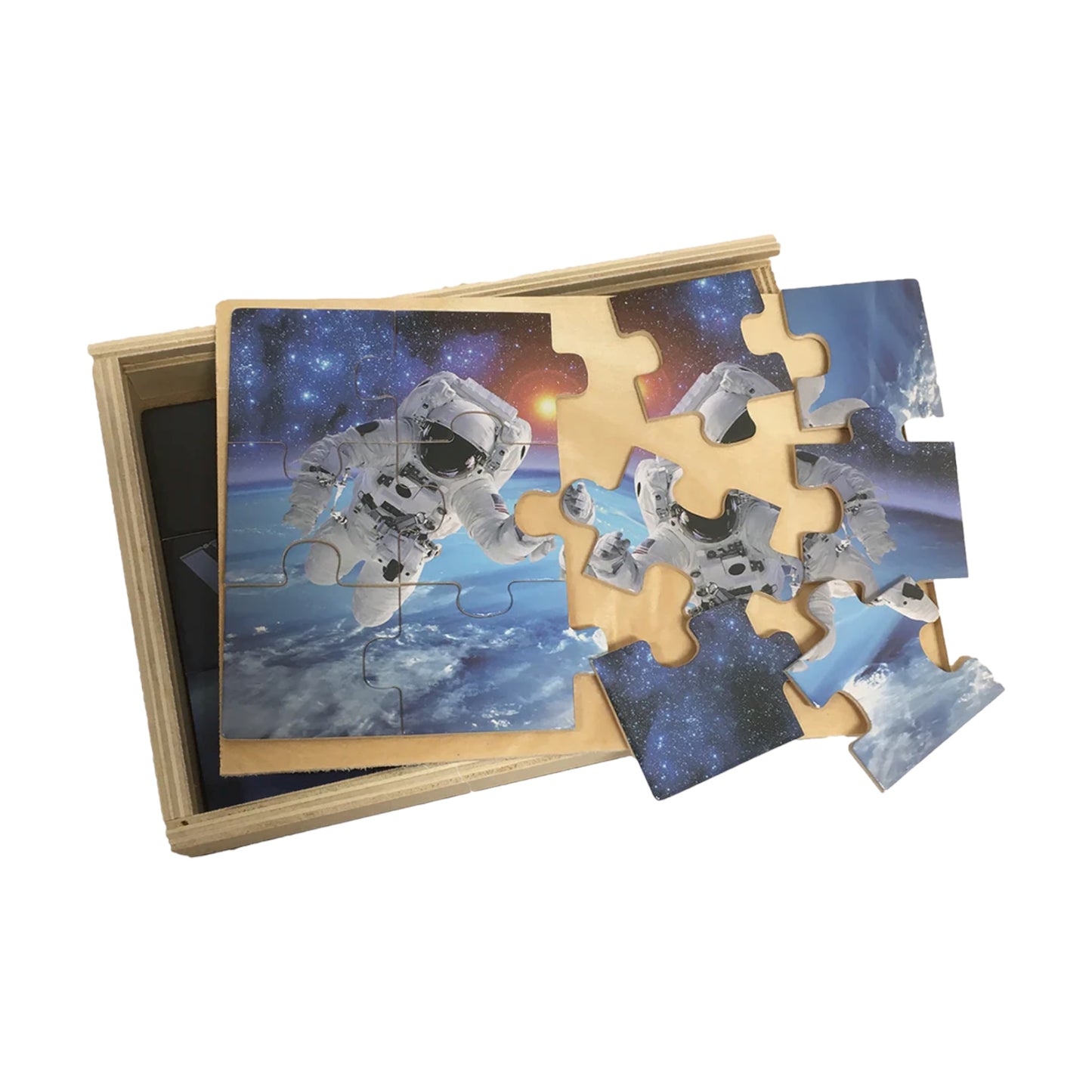 NASA Wooden Puzzle Box