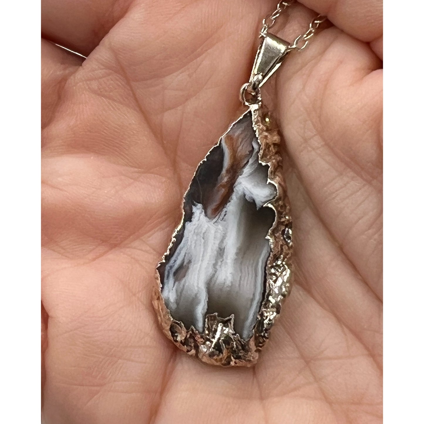 Agate Slice Necklace