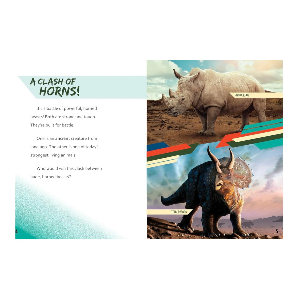 Rhinoceros vs. Triceratops