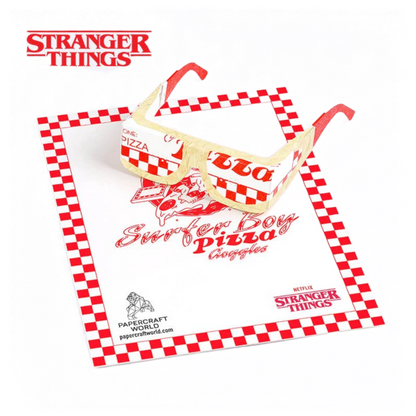 PaperCraft 3D Model (Stranger Things Pizza Goggles)