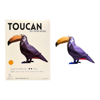 PaperCraft 3D Model (Toucan)