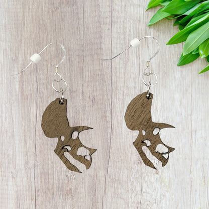 Triceratops Earrings