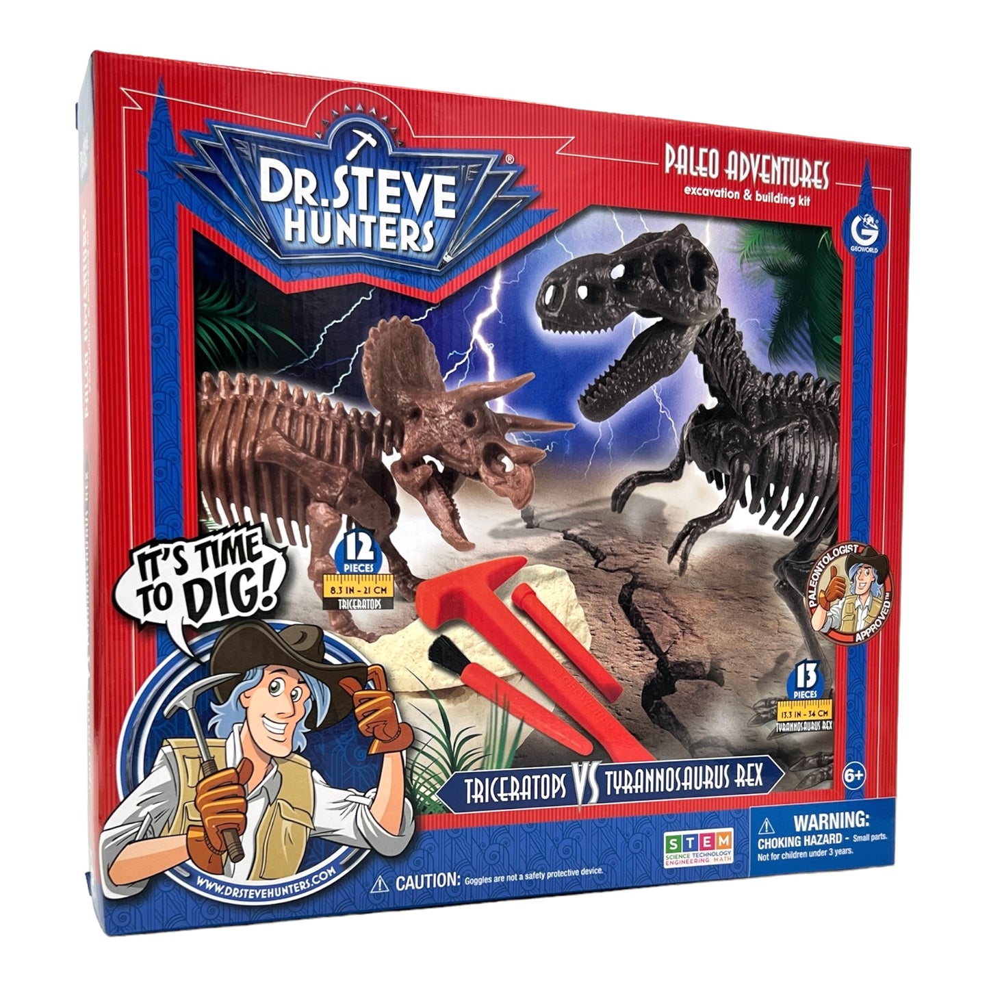 Dr. Steve Hunters Excavation Kit (Triceratops Vs T-Rex)