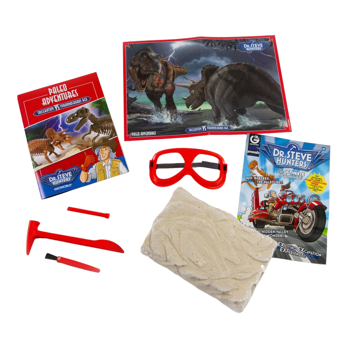 Dr. Steve Hunters Excavation Kit (Triceratops Vs T-Rex)