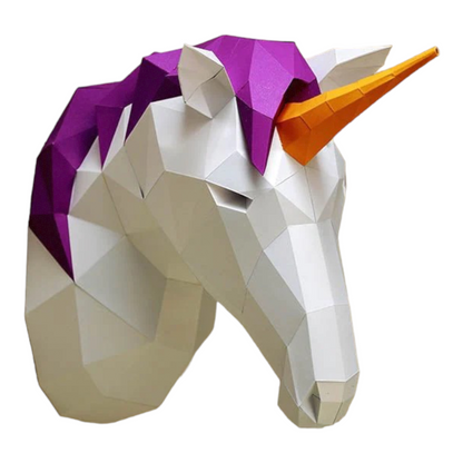 PaperCraft 3D Model (Unicorn Head)