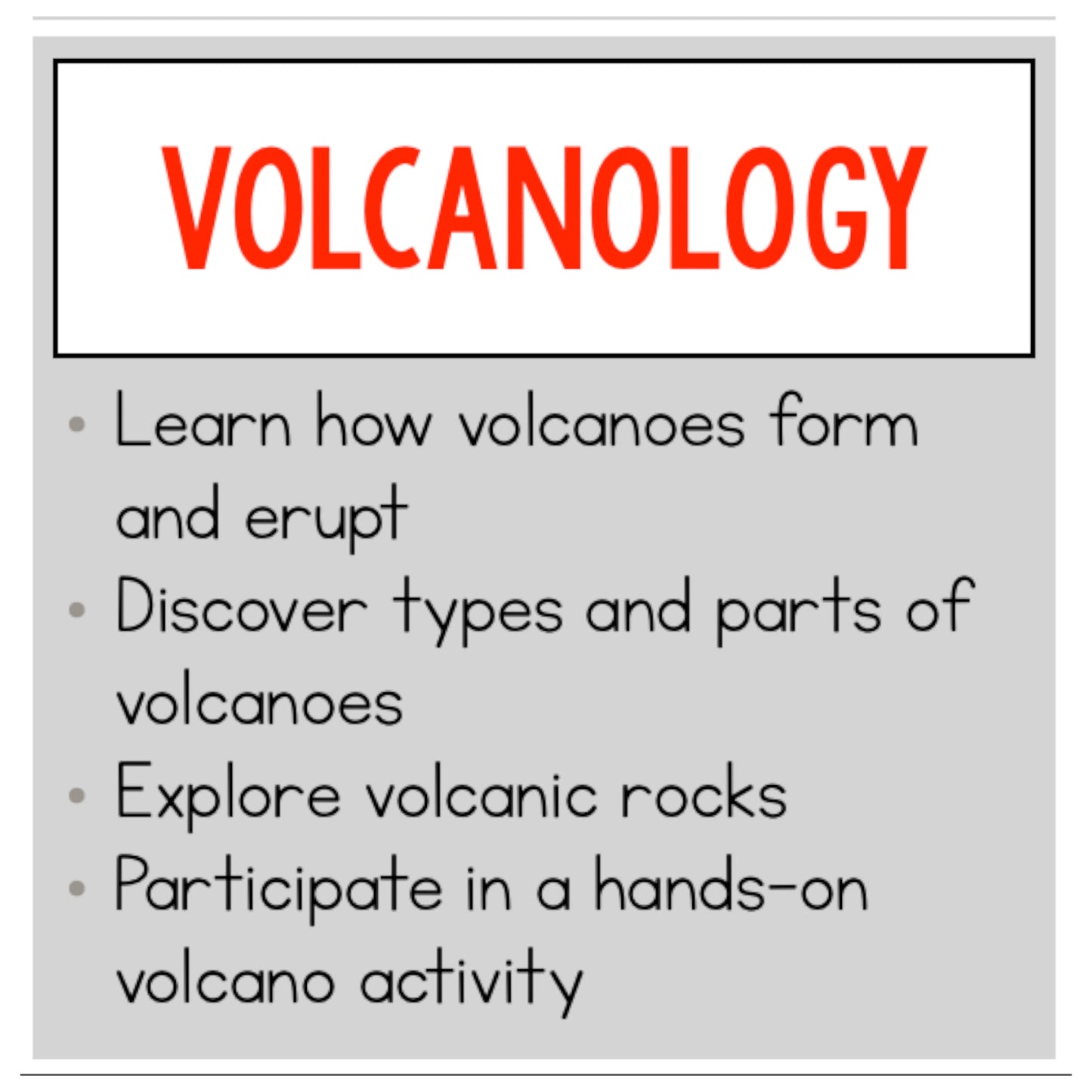 Volcanology Class