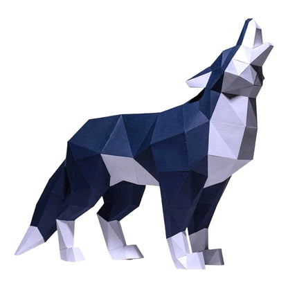 PaperCraft 3D Model (Standing Wolf)